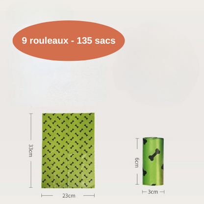 Lot de sacs à crottes - biodégradables